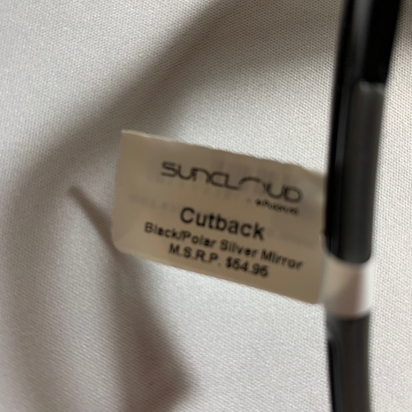 Suncloud Cutback Black Sunglasses w/ Silver Mirror Polycarbonate Lens, BRAND NEW - Picture 2 of 7